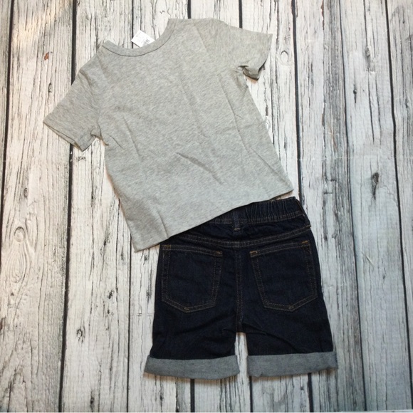 Gap Boys 18-24 Month, 2T, 3T Dinosaur Shirt & Denim Shorts Outfit. NWT - Picture 3 of 4